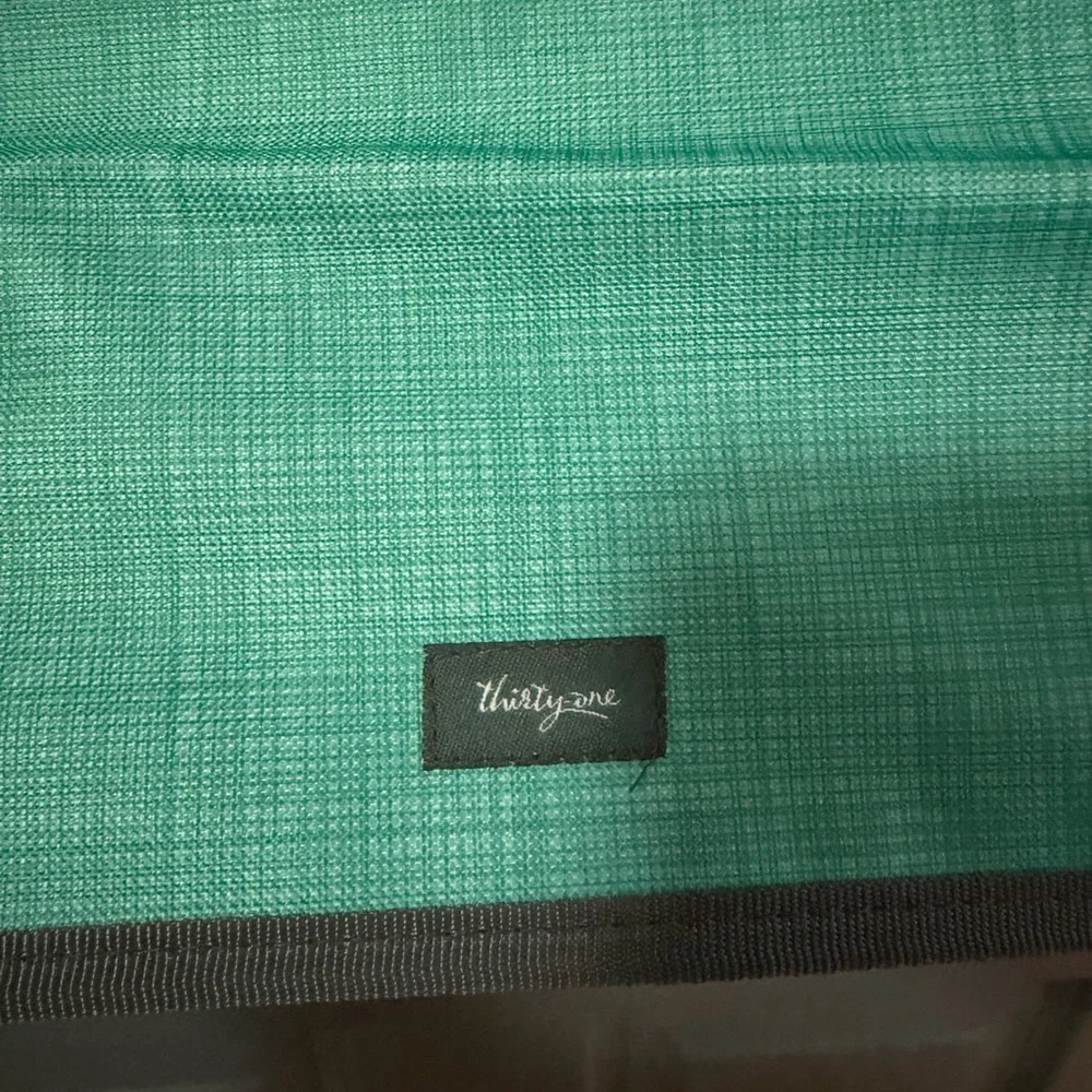 Hanging Organizer with Pockets - Teal and Gray. Thirty one gifts